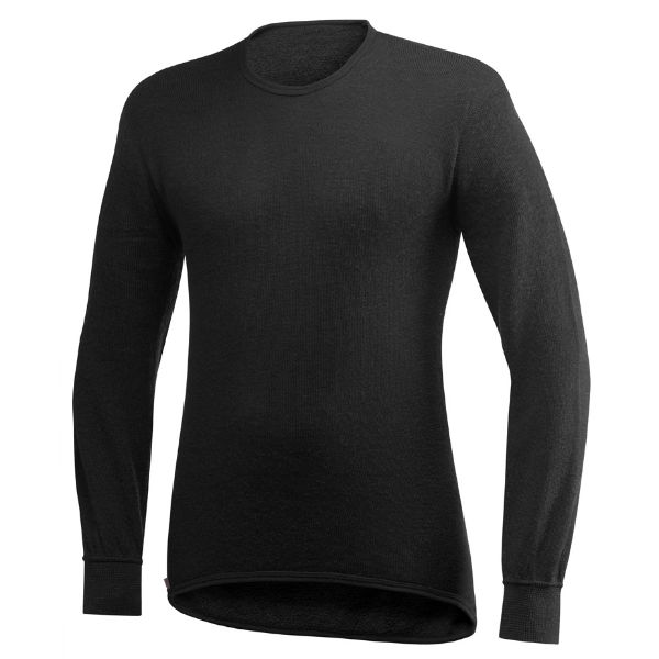 Woolpower Crewneck 200 Skiundertrøje Coal, Black