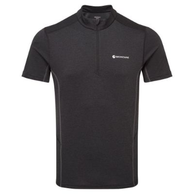 Montane Dart Zip T-Shirt Black