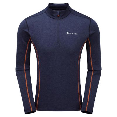 Montane Dart Zip Neck Eclipse Blue