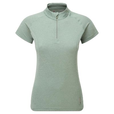 Montane Dart zip-t-shirt Kvinnor Pale Sage