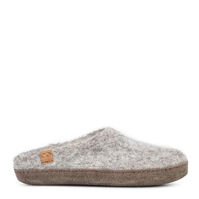 Green Comfort Gröna Comfort Wool Baby Tofflor Light Grey