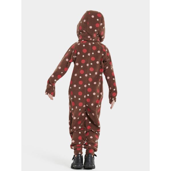 MONTE KIDS COVERALL PRINTED - Small Dotted Brown Print
