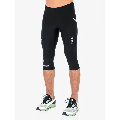 Sorte Fusion C3 3/4 Tights til løb og træning 
