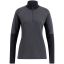 Lundhags Prime merino half zip w - Charcoal/Black