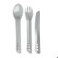 Lifeventure Ellipse cutlery set, light grey